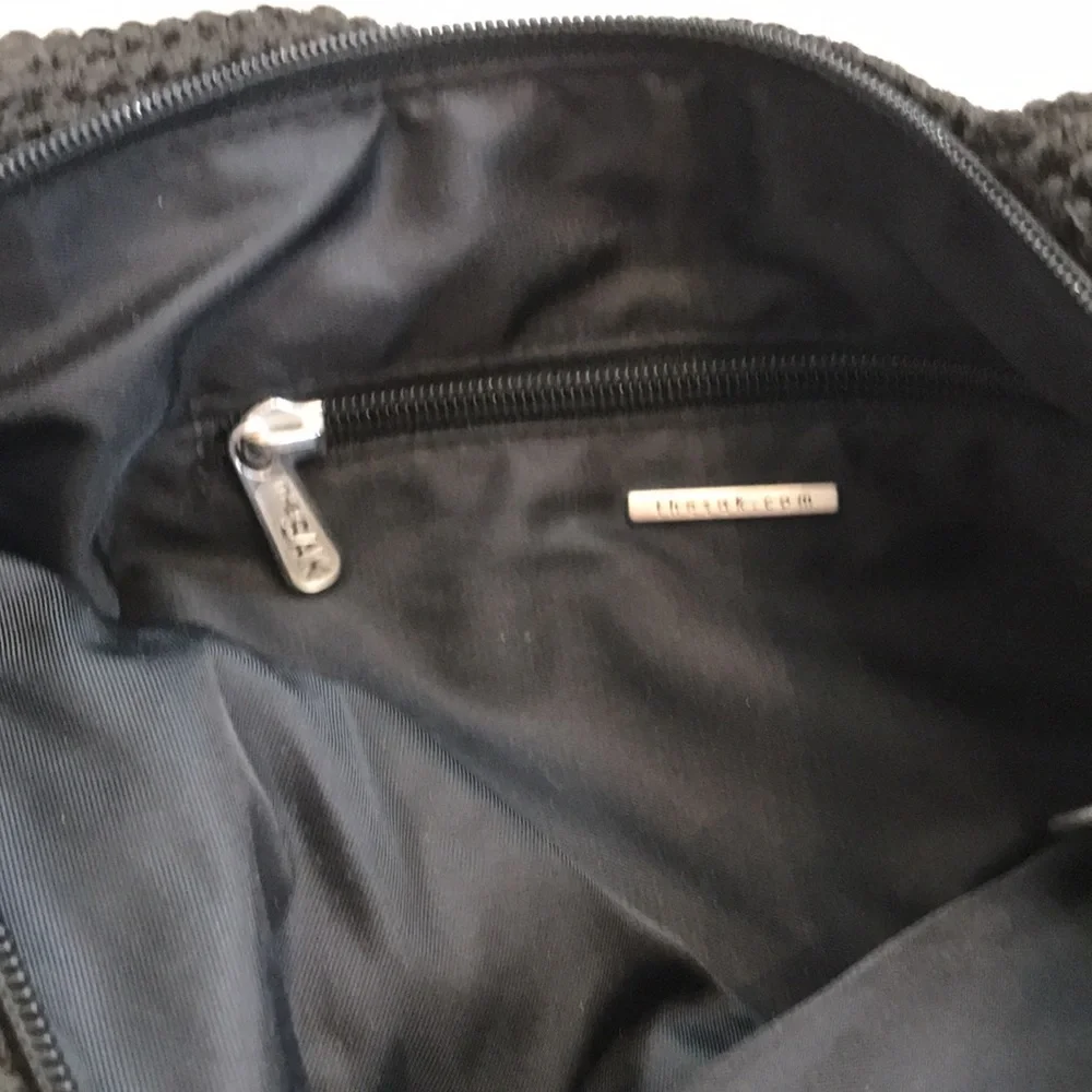 Black The Sak purse zippered top 2 straps - Picture 6 of 8